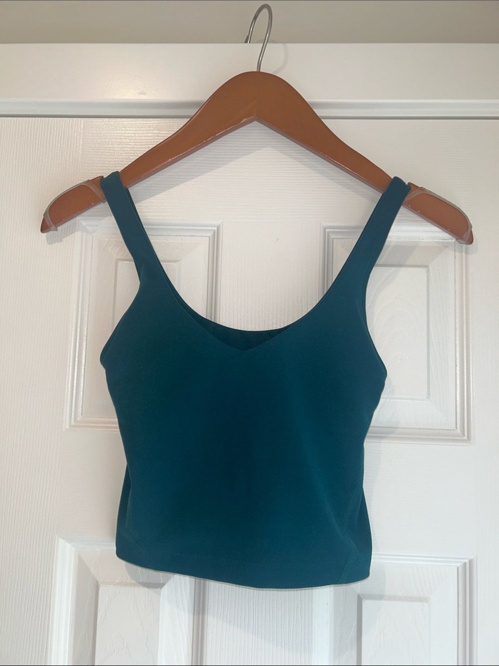Classic V-Neck Athletic Tank Top in Teal